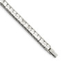 Stainless Steel CZ 7.5in Bracelet