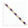 14k 7x5mm Oval Amethyst bracelet