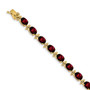 14k Garnet Bracelet