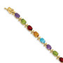 14k Rainbow Gemstone Bracelet