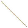 14k Gold Diamond 7.5in Link Bracelet
