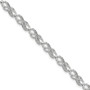 14K White Gold Diamond Infinity Symbol Link Bracelet