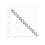 14k White Gold Diamond Circle Link Bracelet