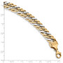 14k Two-tone 8 inch Curb Link Bracelet