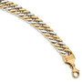 14k Two-tone 8 inch Curb Link Bracelet