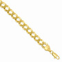 8.25in Gold-plated Kelly Waters 8mm Double Link Charm Bracelet