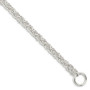 Sterling Silver 7.5inch Polished Fancy Link Toggle Bracelet