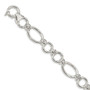 Sterling Silver Polished Fancy Link 7.5 inch Bracelet