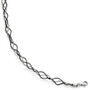 Leslie's SS and Ruthenium Plated Twisted w/ 1.5in ext. Bracelet