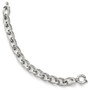 Leslie's Sterling Silver Polished and Textured Link Bracelet