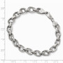 Leslie's Sterling Silver Polished and Textured Link Bracelet