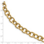 14k Polished Fancy Oval Link Bracelet