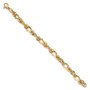 14k Polished Fancy Link 7in Bracelet