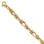 14k Polished Fancy Link 7in Bracelet