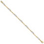 14k Two-tone Fancy Link Bracelet