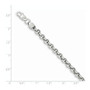 14k White Gold 7.5in 4.75mm Polished Fancy Rolo Link Bracelet