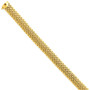 14k 7.25in 9.25mm Polished Mesh Bracelet