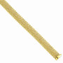 14k 7.25in 12.5mm Polished Mesh Bracelet