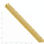 14k 7.25in 13.75mm Polished Mesh Bracelet