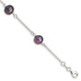 Sterling Silver Black Freshwater Cultured Pearl Bracelet