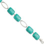 Sterling Silver Dyed Howlite Bracelet