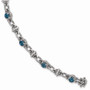 Sterling Silver London Blue Topaz Bracelet