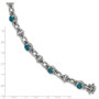 Sterling Silver London Blue Topaz Bracelet