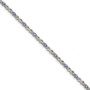 Sterling Silver Polished Tanzanite Xs 7.5 inch Bracelet