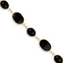 14k 7in Onyx Bracelet