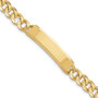 14k Hand-polished Traditional Link ID Bracelet