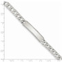 Sterling Silver Diamond-cut Engraveable Curb Link ID Bracelet