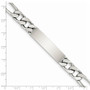 Sterling Silver 7.5inch Polished Engraveable Figaro Link ID Bracelet