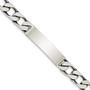 Sterling Silver 7.5inch Engraveable Antiqued Figaro Link ID Bracelet