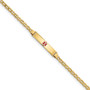 14K Medical Red Enamel ID Bracelet
