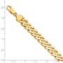 14k 8.5mm Solid Hand-Polished Fancy Link Bracelet