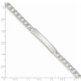 Sterling Silver Diamond-cut Engraveable Curb Link IN Bracelet