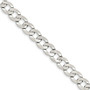 Sterling Silver 9.75mm Close Link Flat Curb Chain