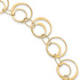 14k Yellow Gold Fancy Circle Link Bracelet