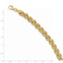 14k Polished 7.5in Circle Fancy Link Bracelet