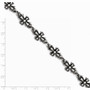 Stainless Steel Antiqued Crosses Bracelet