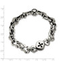 Stainless Steel Polished Magnetic Clasp 8.5in Bracelet