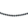 14k White Gold 7-8mm Round Black Saltwater Akoya Cultured Pearl Bracelet