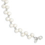 Sterling Silver FW Cultured Button Pearl 7.5in Bracelet