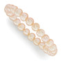 8-8.5mm FW Cultured Peach Pearl Stretch Bracelet