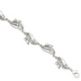 Silver-tone Swarovski Crystal 7in w/ext Bracelet