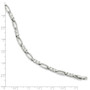 7.25in Rhodium-plated Kelly Waters Link CZ Bracelet