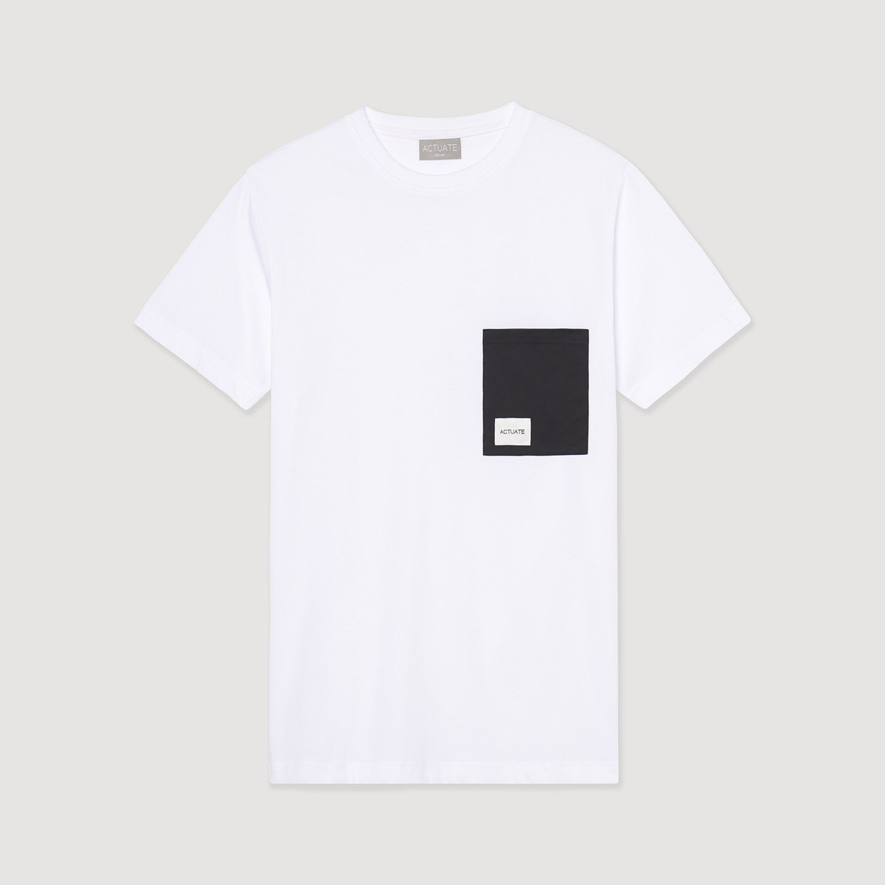 Turbine Knit Pocket T-Shirt - White