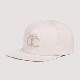 Actuate Luxury Designer Cream Gessner Unstructured Cap  - Side