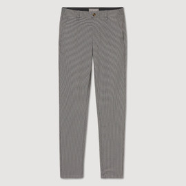Actuate Luxury Designer Sparkman Trouser Pant Houndstooth Black-White - Front