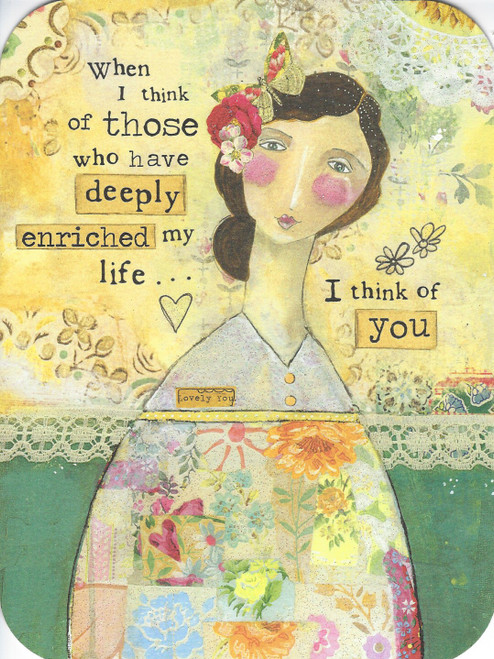 Lovely You  - Kelly Rae Roberts Friendship Card
